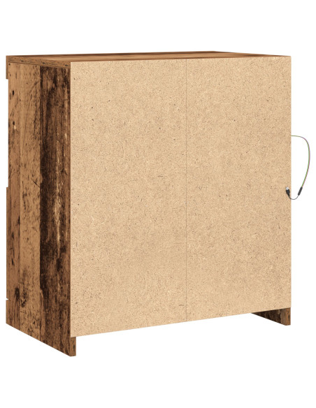 Mobile con luci a LED Legno Vecchio 60x37x67 cm