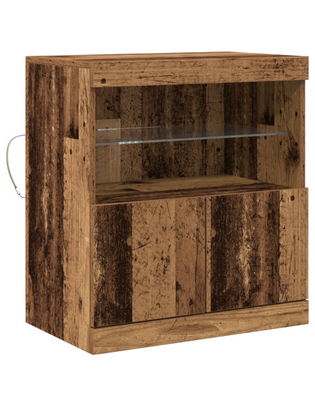 Mobile con luci a LED Legno Vecchio 60x37x67 cm