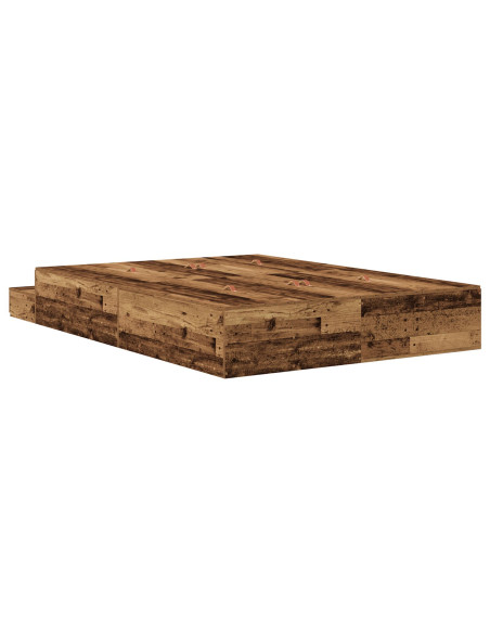 Struttura letto contenitore  Marrone Legno ingegnerizzato
