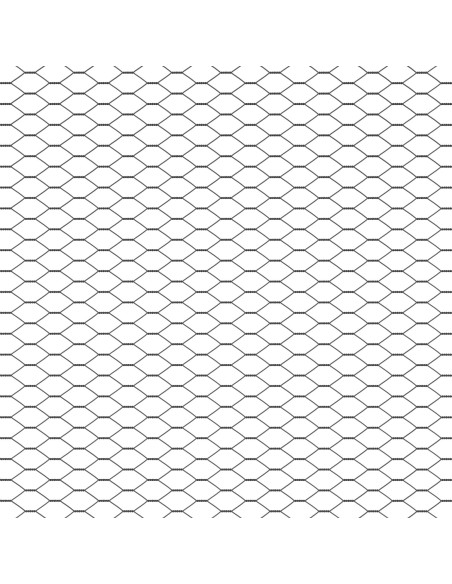 Recinzione Esagonale Grigio 1,2 x 100 m PVC