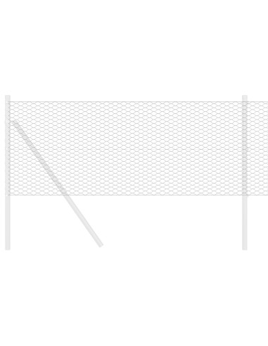 Recinzione Esagonale Grigio 0,4 x 25 m PVC