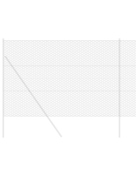 Recinzione Esagonale Grigio 1,6 x 100 m PVC