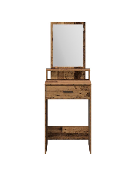 Toeletta  con cassetti in legno antico 50x41x140 cm
