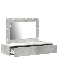 Tavolo da Trucco Grigio 100 x 40 x 70 cm Legno multistrato 2