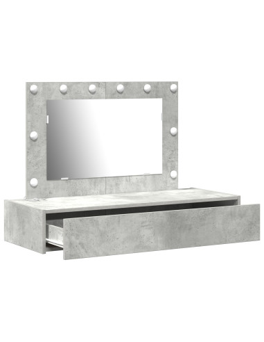 Tavolo da Trucco Grigio 100 x 40 x 70 cm Legno multistrato