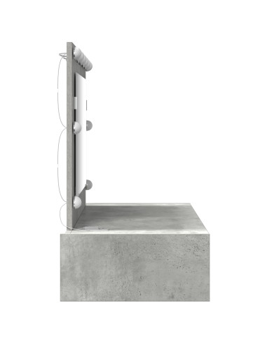 Tavolo da Trucco Grigio 100 x 40 x 70 cm Legno multistrato