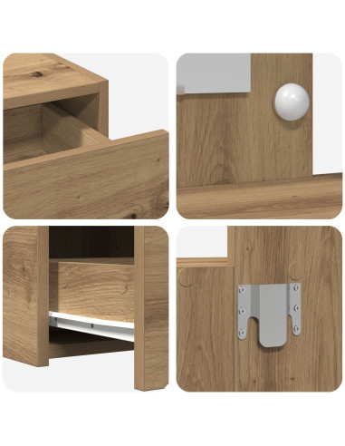 Tavolo da Trucco Marrone 100 x 40 x 70 cm Legno multistrato