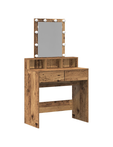 Tavolo da Trucco con cassetto Legno vecchio 80 x 41 x 144.5 cm