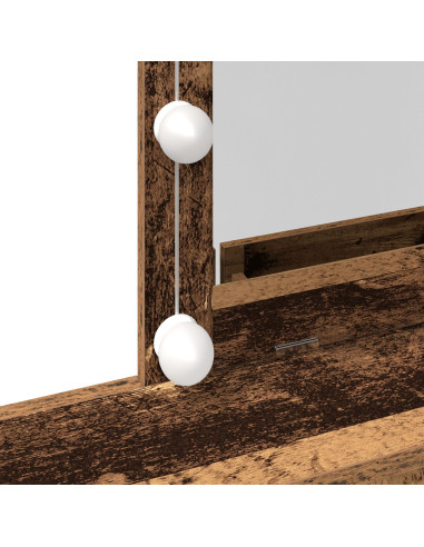 Tavolo da Trucco con cassetto Legno vecchio 80 x 41 x 144.5 cm