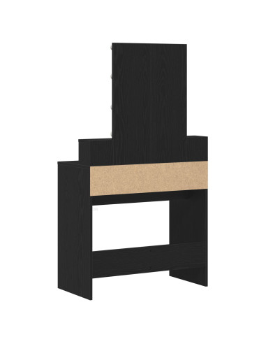 Tavolo da Trucco con cassetto Rovere nero 80 x 41 x 144.5 cm