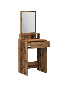 Tavolo da Trucco con cassetto Legno vecchio 50 x 41 x 140 cm 2