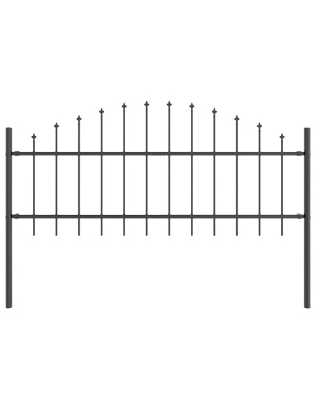 Recinzione per Giardino 2 pcs Grigio 170 x 140 cm