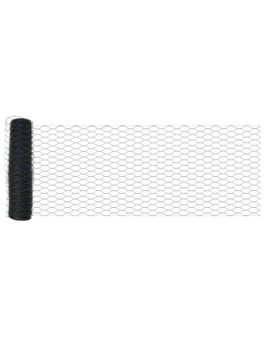 Recinzione Esagonale Grigio 0,4 x 100 m PVC