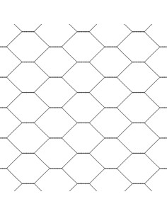 Recinzione Esagonale Grigio 0,8 x 100 m PVC 2