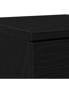 Mobile per scarpe con lo scaffale Rovere Nero 29,5 x 35 x 70 cm