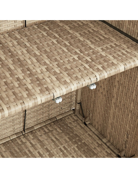 Armadio per stoccaggio  Beige 100x36x102 cm in Rattan