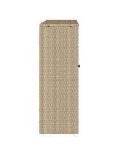 Armadio con lo scaffale Beige 100 x 36 x 102 cm Rattan 2
