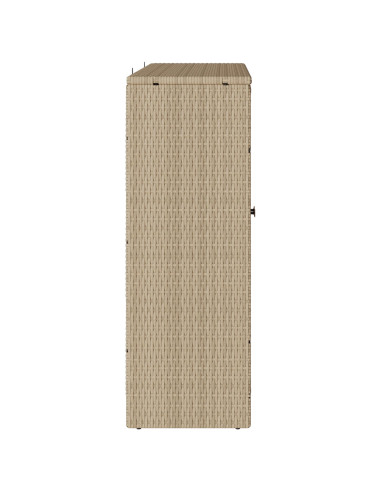 Armadio con lo scaffale Beige 100 x 36 x 102 cm Rattan