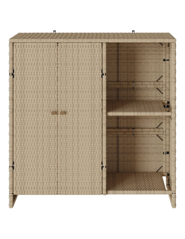 Armadio con lo scaffale Beige 100 x 36 x 102 cm Rattan