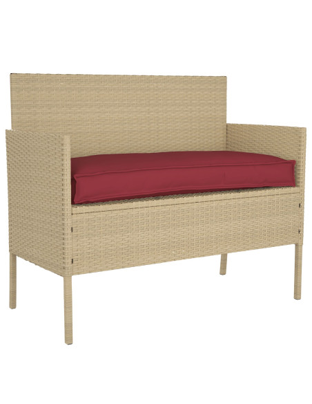 Cuscino da Esterno  Rosso Vino Poliestere 100 x 40 x 8 cm