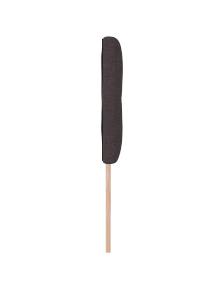Testiera  con bottoni trapuntati marrone scuro 140 cm in tessuto