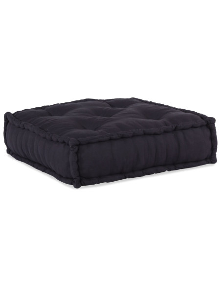 Pouf modulari : set di 2 pezzi in tessuto antracite