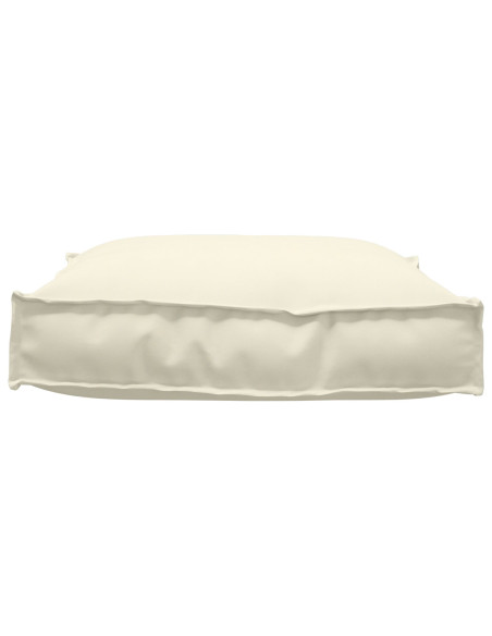 Cuscino per pallet  per seduta crema 70x70x12 cm in tessuto Oxford