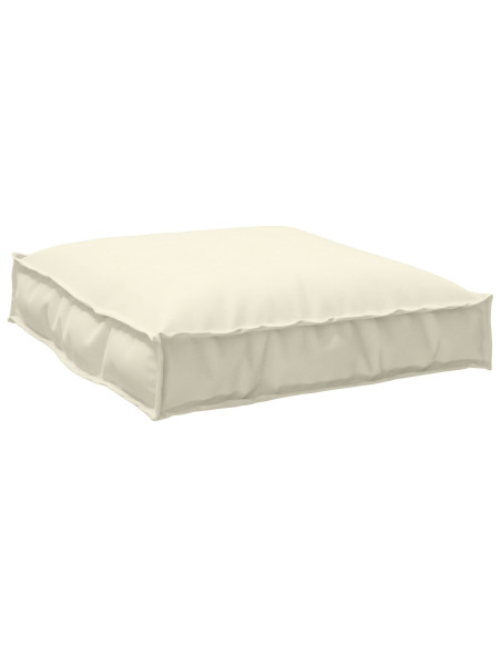 Cuscino per pallet  per seduta crema 70x70x12 cm in tessuto Oxford
