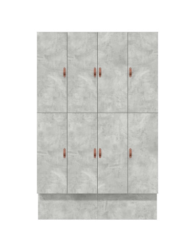 Struttura letto con contenitore Grigio cemento 140 cm