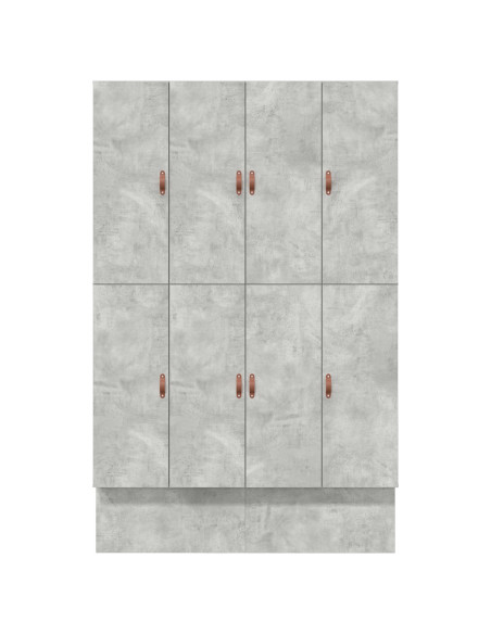 Struttura letto con contenitore Grigio cemento 140 cm