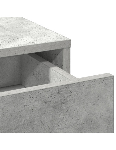 Credenza Grigio cemento 40 x 40,5 x 135 cm Legno multistrato