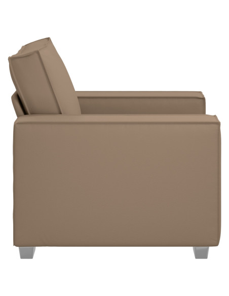 Sedia da soggiorno cappuccino  59 cm in pelle sintetica