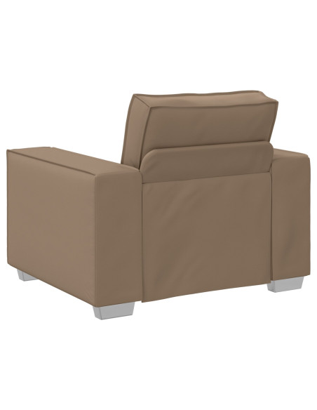 Sedia da soggiorno cappuccino  59 cm in pelle sintetica