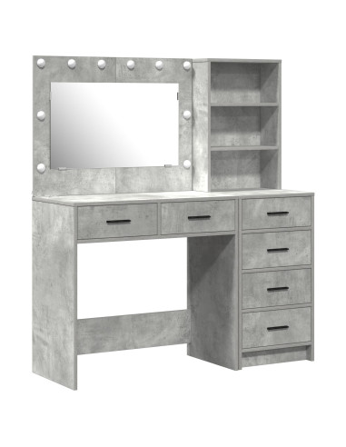 Tavolo da Trucco Grigio 78.5 x 41 x 135 cm Legno multistrato