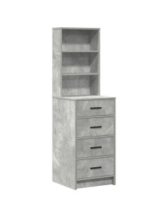 Tavolo da Trucco Grigio 78.5 x 41 x 135 cm Legno multistrato 2