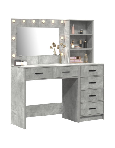 Tavolo da Trucco Grigio 78.5 x 41 x 135 cm Legno multistrato