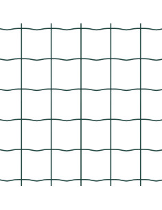 Recinzione con Posto Verde 0,4 x 10 m Acciaio e PVC