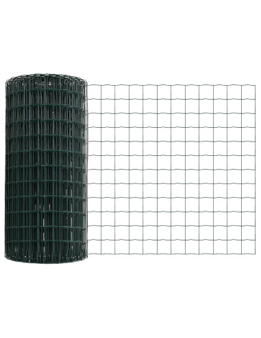 Recinzione con Posto Verde 0,4 x 10 m Acciaio e PVC