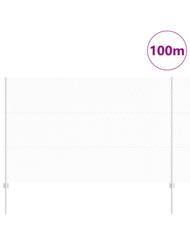 Recinzione con Posto Argento 1,5 x 100 m Acciaio