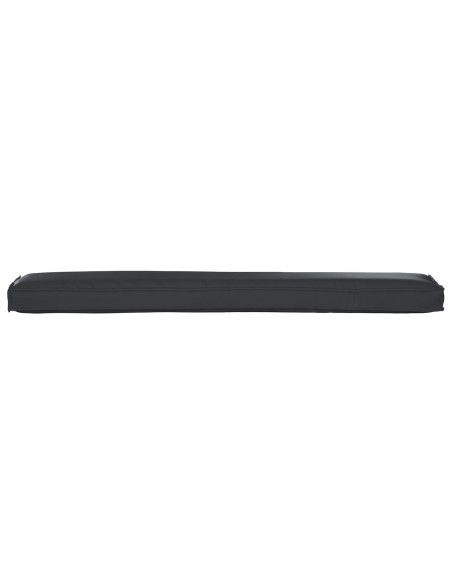 Cuscini per Pallet  Set di 2 Nero Poliestere 200 x 40 x 8 cm