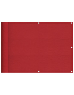 Paravento da Balcone Rosso 75x1000 cm 100% Poliestere Oxford 2