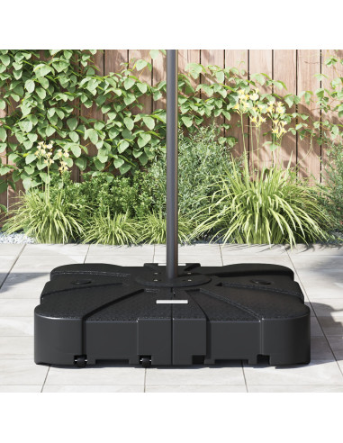 Base per Ombrellone a Braccio Nero 86 x 86 x 19 cm