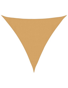 Vela Parasole 160 g/m² Triangolare Sabbia 3,6x3,6x3,6 m in HDPE 2