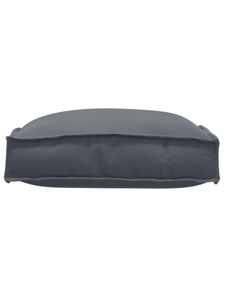 Cuscino da esterno Set di 2 Antracite Poliestere 40 x 40 x 8 cm