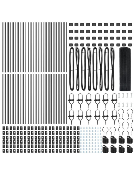 Palo della recinzione Grigio 100 x 0,4 m (rete 16 x 16 mm)