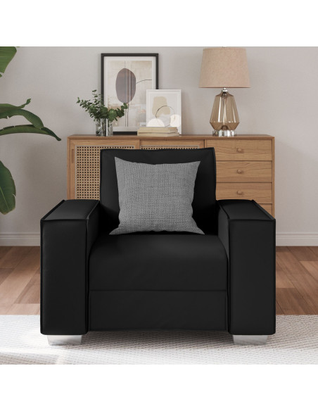 Divano Nero 99 x 80 x 84 cm Tessuto