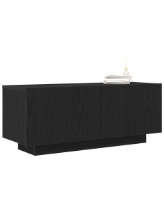 Mobile TV Rovere Nero 100 x 35 x 40 cm Legno multistrato