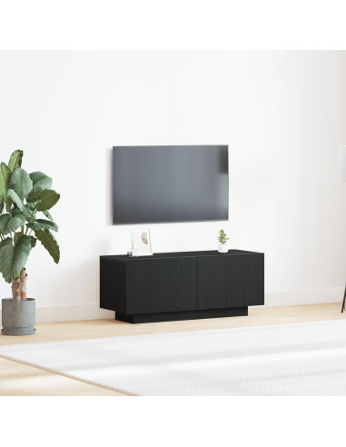 Mobile TV Rovere Nero 100 x 35 x 40 cm Legno multistrato