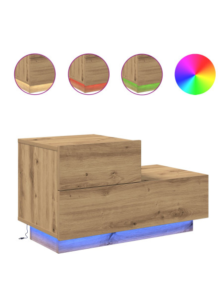 Armadio da Notte Rovere artigianale 70 x 36 x 40,5 cm
