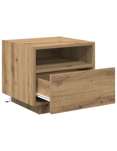 Armadio da Notte 2 pcs Rovere artigianale 40 x 39 x 37 cm